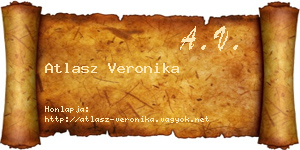 Atlasz Veronika névjegykártya