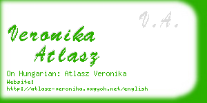 veronika atlasz business card